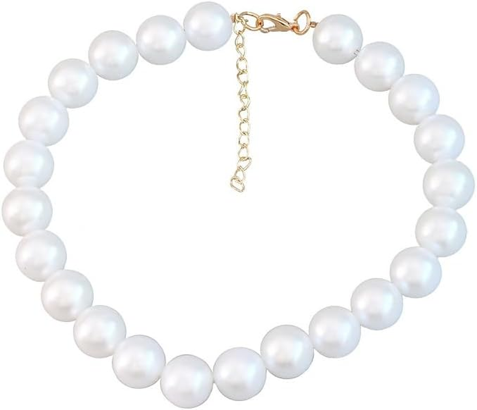 Exquisite and Adjustable Dog Necklace: Elegant Classic Pearl Collar Necklace Accessories for Dogs, Occasions and Gatherings (Style1, One Size) image number 4