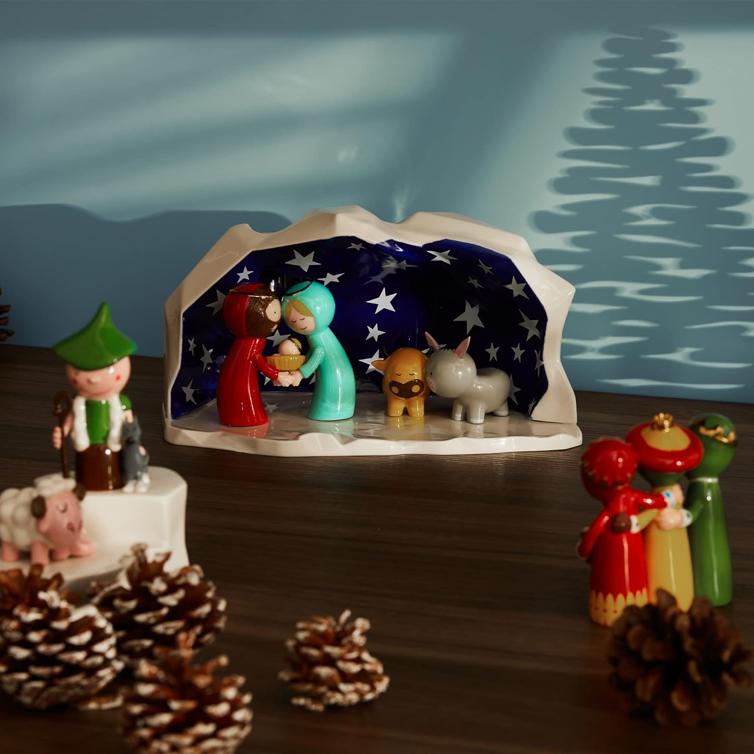 Alessi Uno, Due, TRE Re Magi Figurine, 10Cm/3.94", Multicolor image number 1