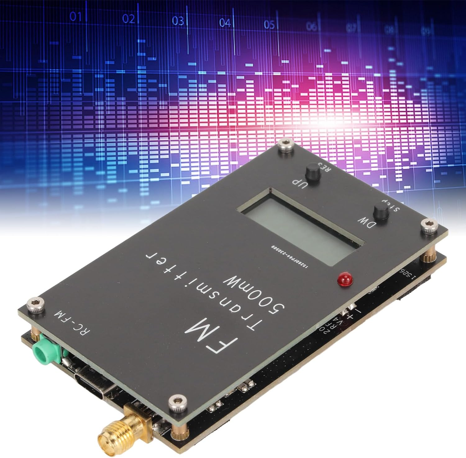 500MW FM Transmitter, Radio Transmitter with LCD Screen 88‑108Mhz FM, Radio Station for Church with Microphone, FM Radio Stereo Station for Drive in Movie, Parking Lot image number 5