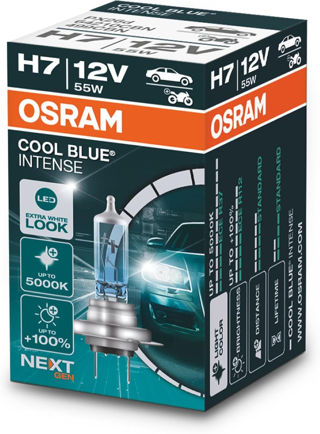 Osram H4 12V 60/55W P43T Origional Headlight Halogen Bulb