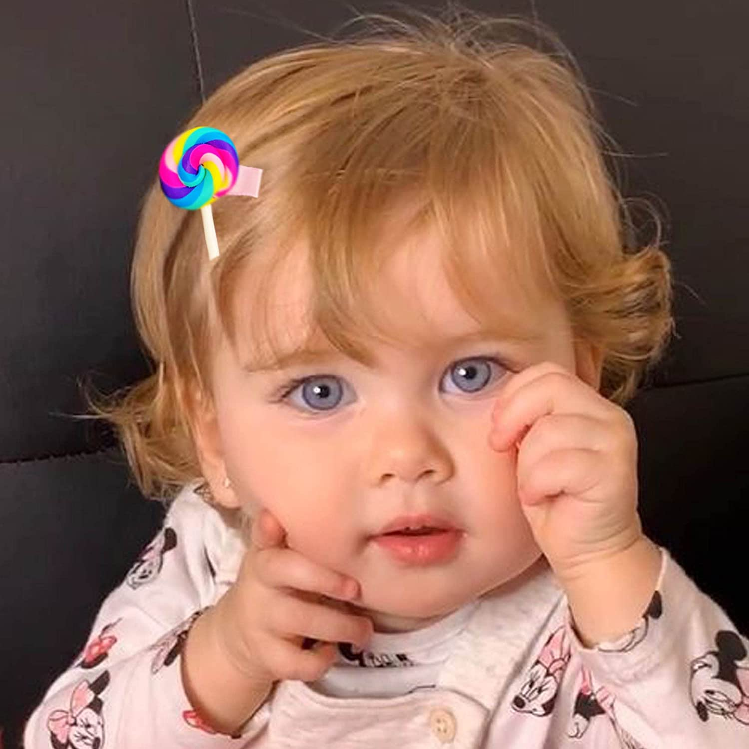 Baby Hair Clips for Girls, 22Pcs Adorable Fun Hair Accessories Cute Candy Color Rainbow Flower Fruit Dessert Patterns Barrettes for Toddlers Little Girls Kids Teens image number 5
