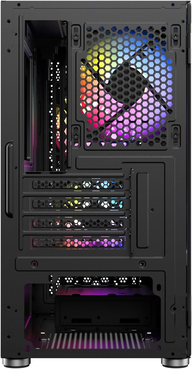 Antec NX200M RGB NX Series Mini Tower M-ATX Computer Gaming Case, Black image number 2