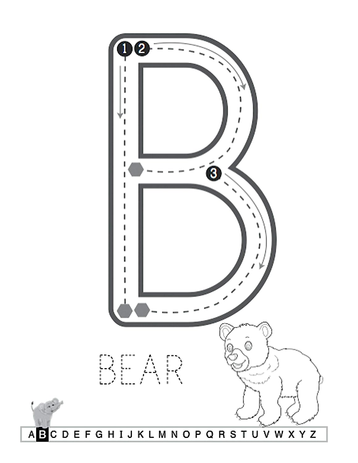 Tracing for Toddlers: First Learn to Write Workbook. Practice Line Tracing, Pen Control to Trace and Write ABC Letters, Numbers and Shapes image number 3