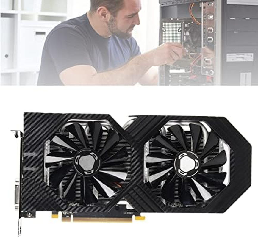 8GB GDDR5 Graphics Card 256Bit 3D API Desktop Computer PCI E Interface Dual Fans Heat Dissipation with HD DP and DVI Output image number 2