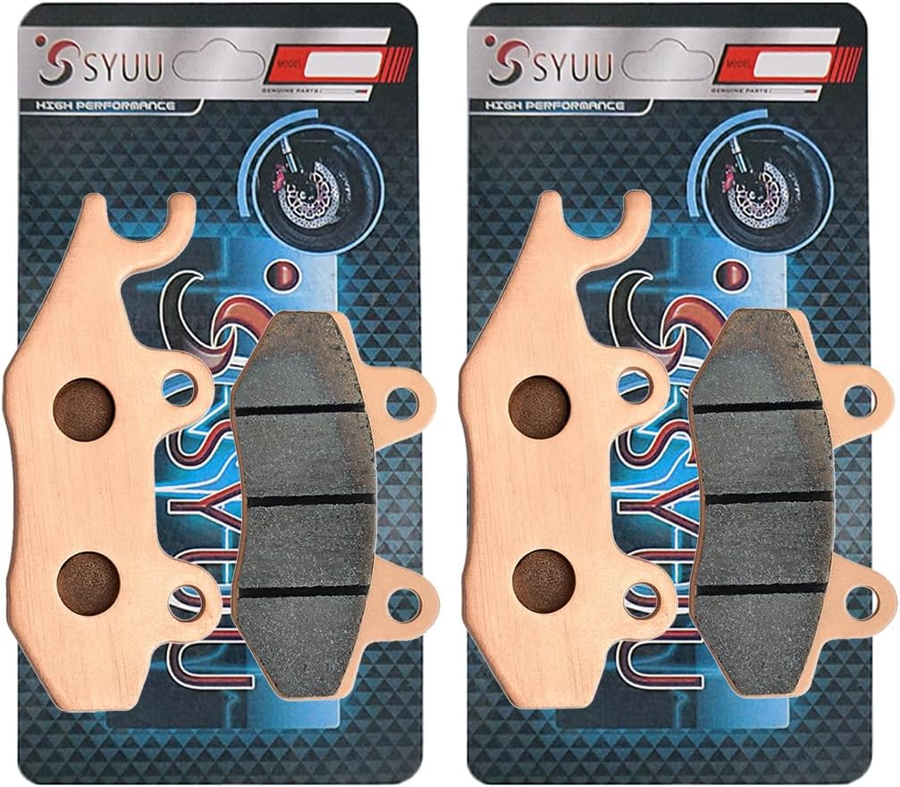S SYUU Sintered Metal Motorcycle Front Rear Brake Pads Compatible with Kawasaki EX 250 R Ninja 250 R 2008-2012 EX 300 Ninja 300 2013-2016 EX 400 Ninja 400 Z 400 2018-2024 Z 250 SL 2015-2017 FA197FR