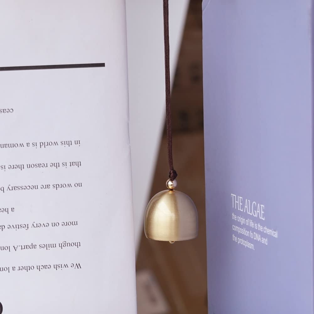 2Pcs Small Hanging Bells Decoration Camping Tent Fengshui Bell for Good Luck Wealth and Safe Window Home Pendant Wind Chime