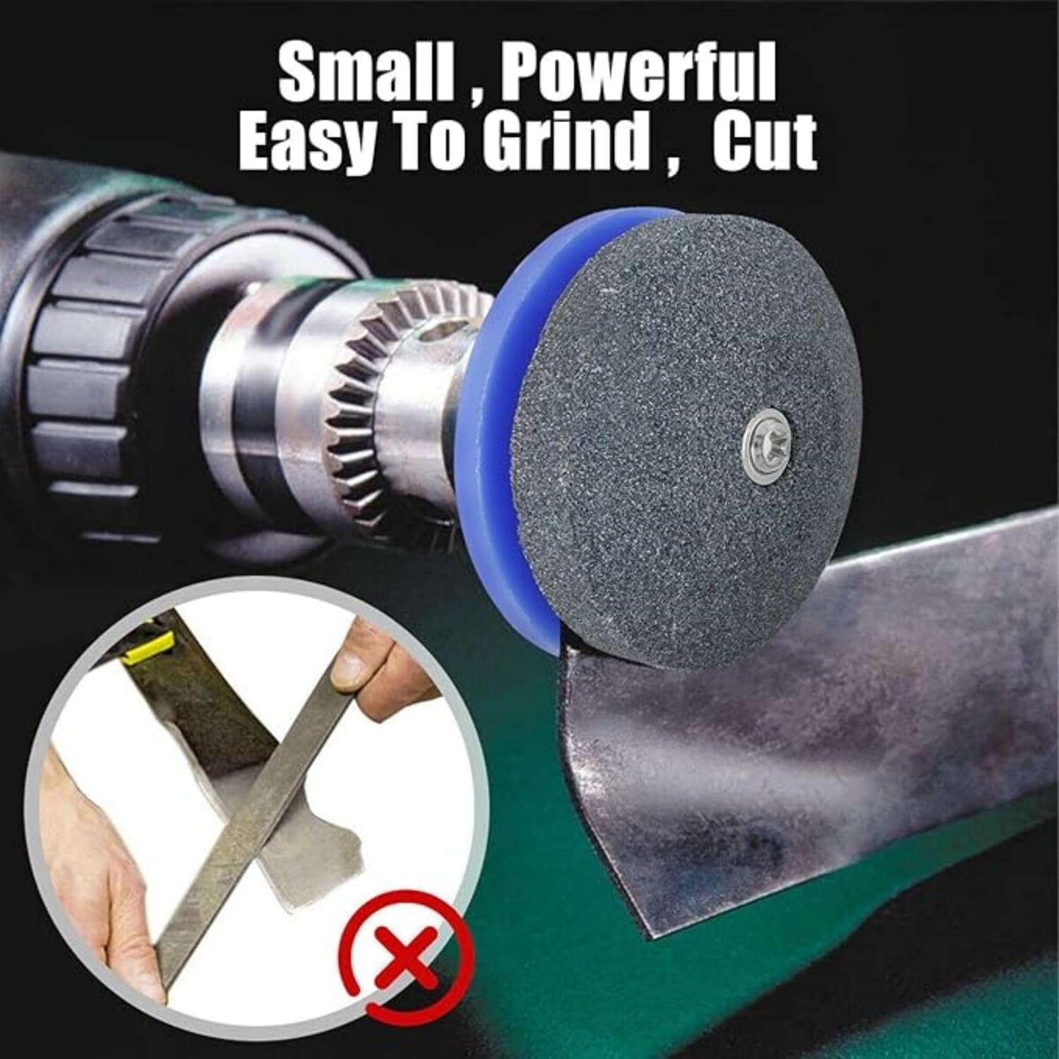 4Pcs Universal Lawn Mower Blade Sharpener & Balancer,Multi-Sharp Rotary Tool for Power Drill, Hand Drill, and Lawnmower Blades,Durable Lawn Mower Blade Sharpeners for Precision Sharpening