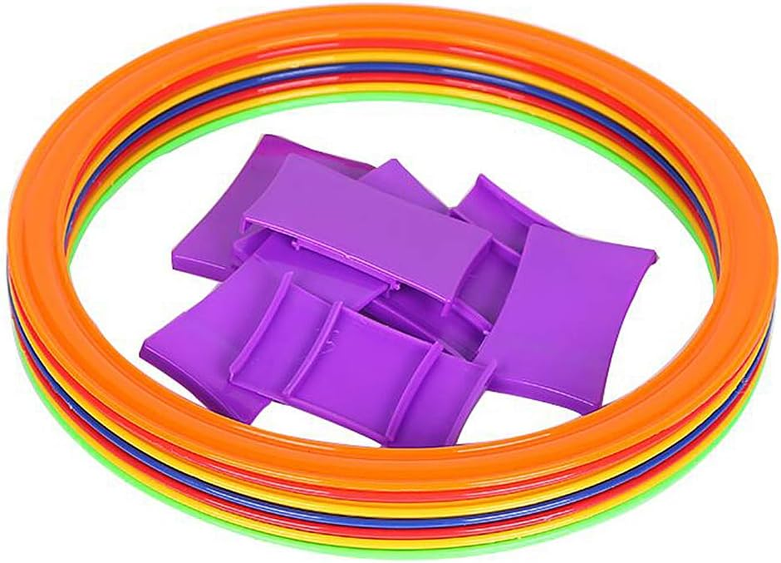 10Pcs 28Cm/38Cm Agility Speed Ring Football Soccer Basketball Sport Training Rings Equipment GTRH image number 1