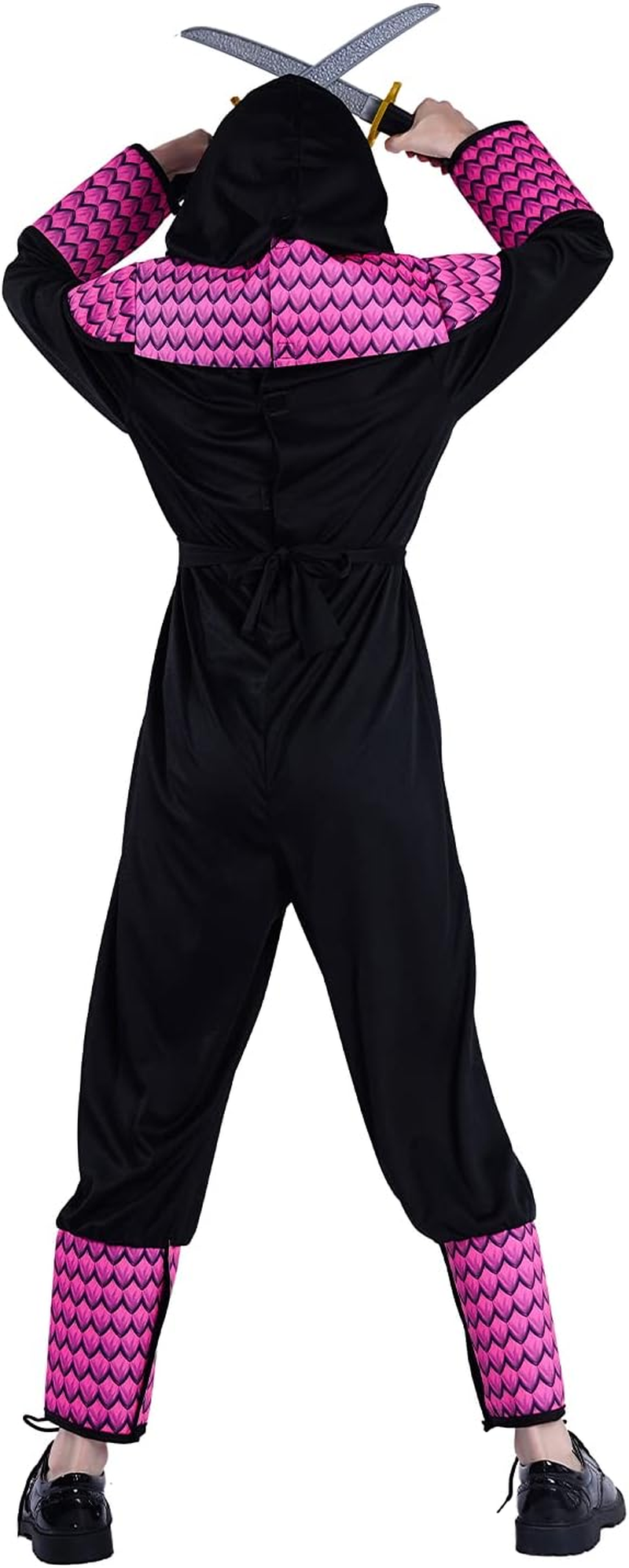 PGOND Girl'S Pink Ninja Jumpsuit Costume for Kids image number 1