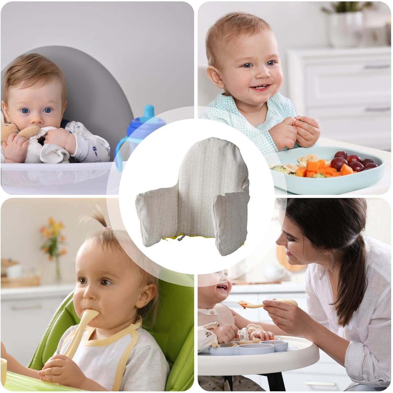 High Chair Insert | High Chair Cushion Insert | High Chair Insert, Washable High Chair Insert, High Chair Cushion, High Chair Liner, Reversible High Chair Insert, High Chair Seat image number 3