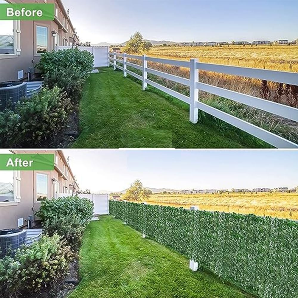 Artificial Ivy Privacy Fence Screen, 300X100Cm Artificial Hedges Fence, Garden Screening Panel Vine Leaf Decoration, for Outdoor, Garden, Patio, Backyard image number 1