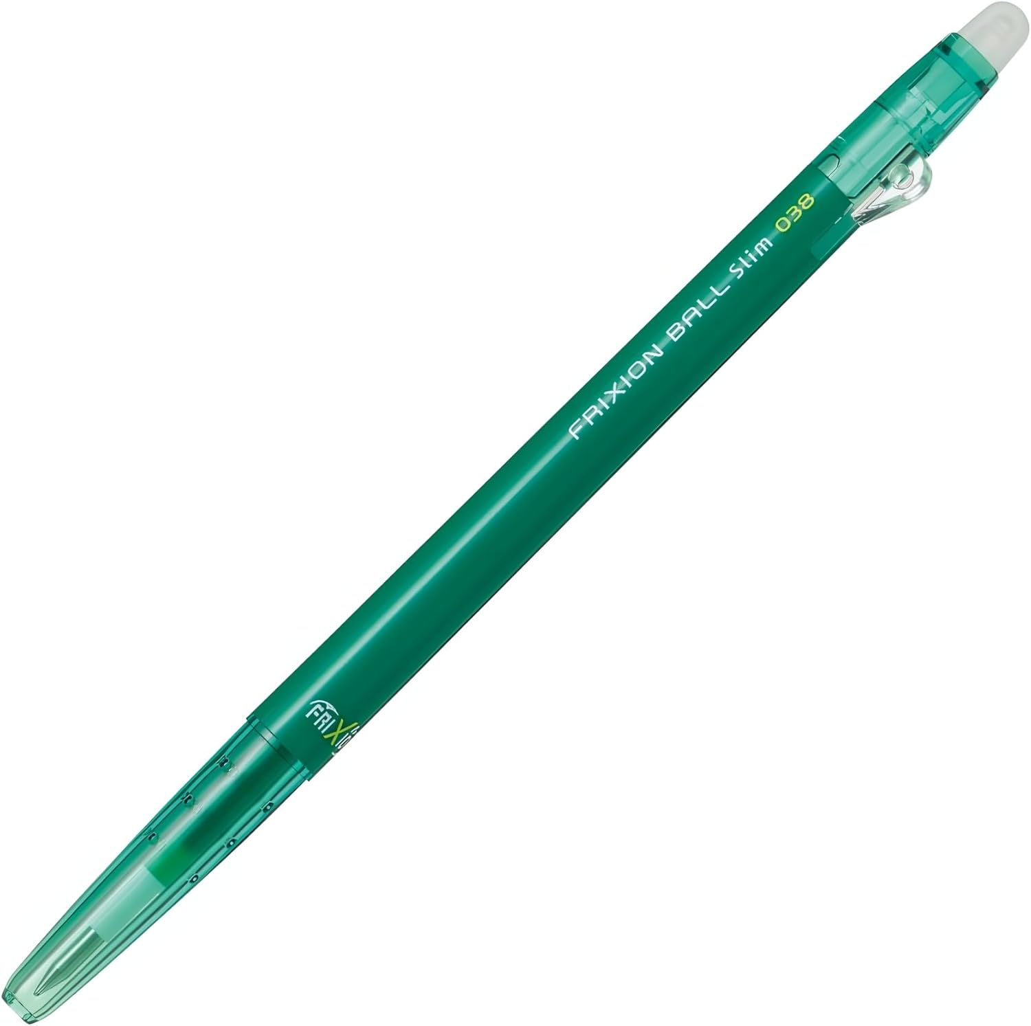 Pilot Frixion Ball Slim 038 Ballpoint Pen, Green (LFBS-18UFG) image number 3