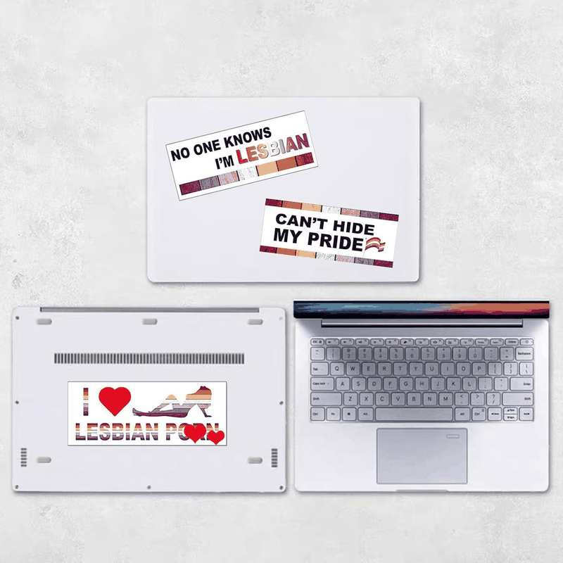 Funny Gay Pride Stickers, LGBTQ Bumper Stickers Decal Waterproof Rainbow Decals for Car, RV, SUV, Auto, Truck, Boat, Laptops Decoration 10Pcs (B) image number 3