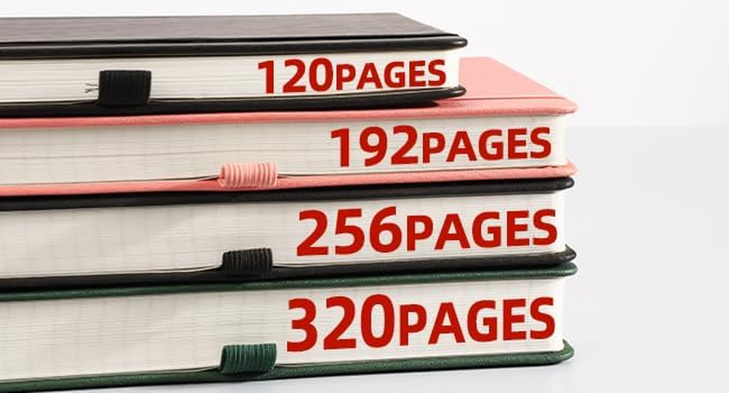 AHGXG 8.5''&times;11' Notebook College Ruled - Large A4 Notebook Lined Journal - 320 Pages Thick Journal for Writing, 100Gsm Thick Paper, Leather Softcover, for Work School - Black