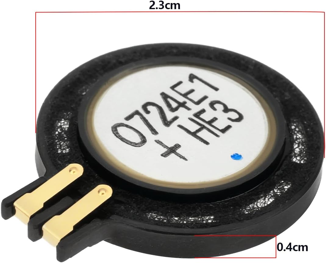 Ecsing 2Pcs Replacement Internal Speaker 2.3X0.4Cm, Compatible with Gameboy Advance SP, Black image number 1