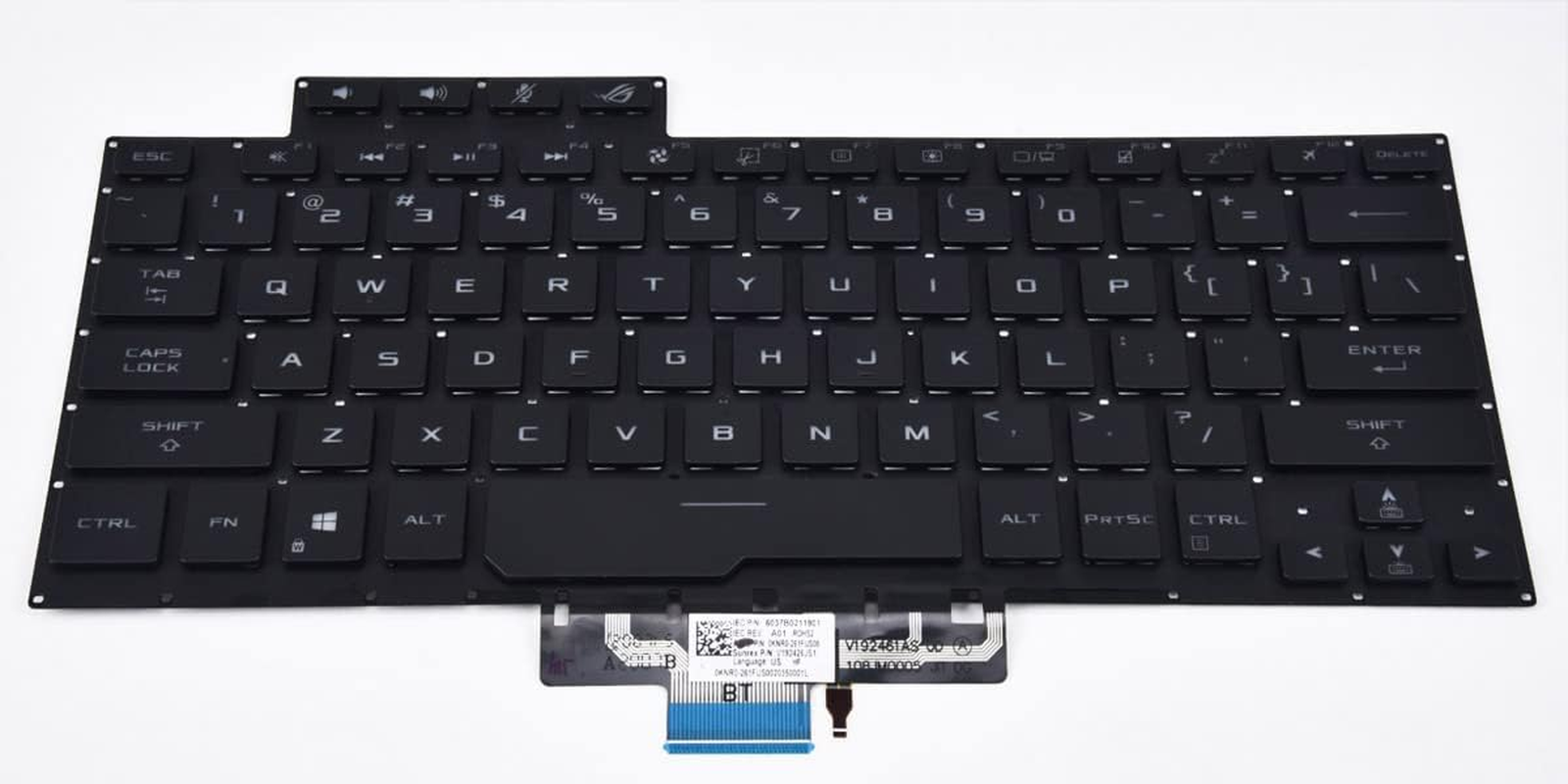 Replacement Keyboard for ASUS ROG Zephyrus G14 GA401 GA401I GA401IV GA401Q GA401QM GA401U Series Laptop, Zephyrus G14 Replacement Keyboad Wih Backlit US Layout 8037B0169701 image number 4