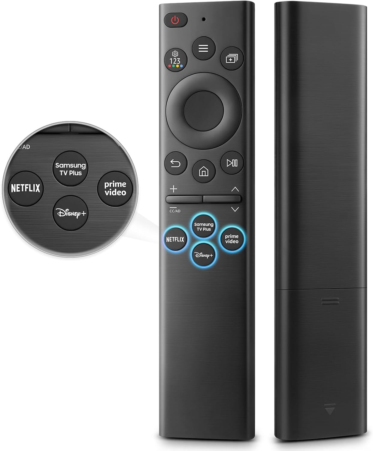 Universal Remote Control for Samsung Frame Solar QLED Neo OLED Crystal UHD Curved 4K 8K Smart TV Q60 Q70 Q80 AU8000 BU8000 CU8000 Series 8 Replacment Remote BN59-01385A BN59-01385B image number 6