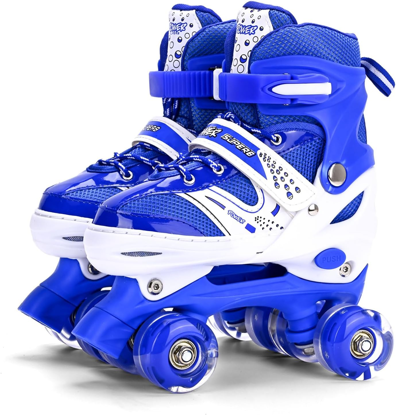 Adjustable Roller Skates for Girls and Kids - 4 Sizes with Light-Up Wheels, Fun Illuminating Pink Skates for Beginners image number 1