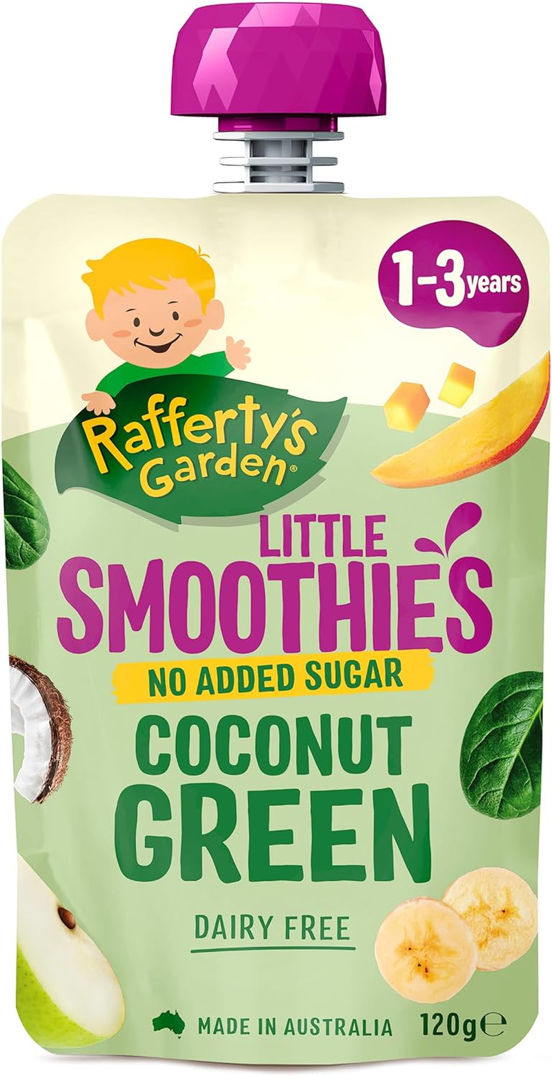 Rafferty'S Garden Coconut Green No Added Sugar Little Smoothies for 1-3 Year Old Toddlers 120G (Case of 6) image number 5