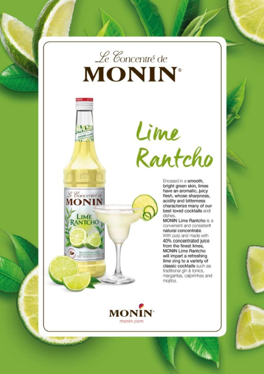 MONIN Lime Rantcho Syrup, 700 Ml image number 1