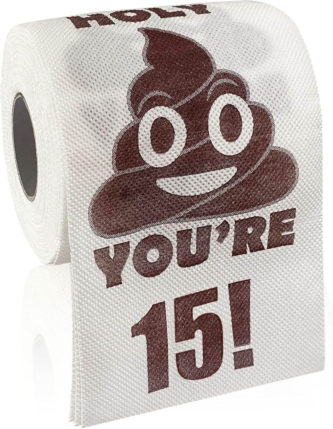 UFRITAN Happy 18Th Birthday Gifts, 3-Ply Funny Toilet Paper Roll, Holy Poop You'Re 16 Printed Gag Gift, Pranks & Surprises Bathroom Decor for Boys Son Girls, Cheers to 18 Bday Party Supplies, 4X4''