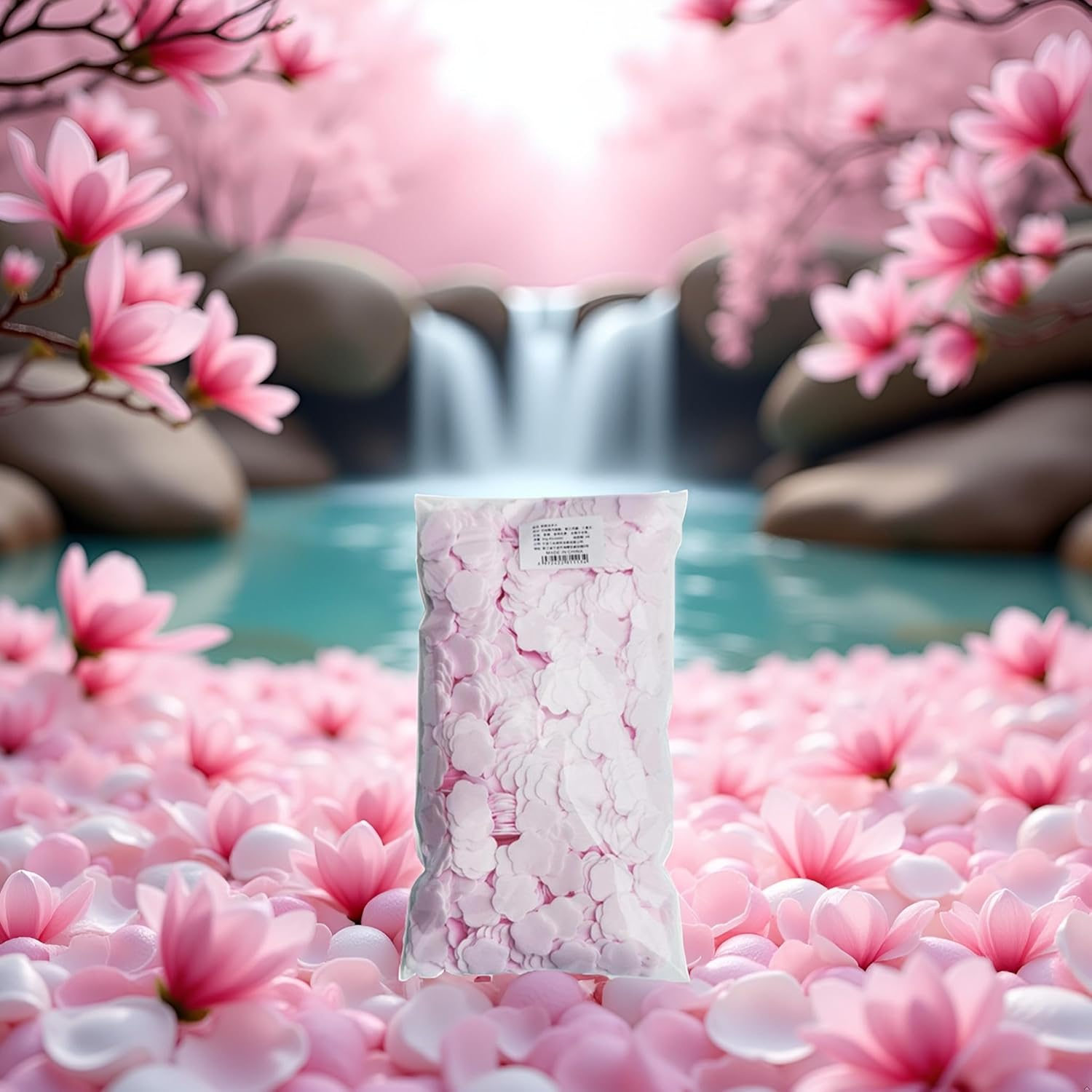 1000 Sheets/1 Pack Pink Disposable Paper Soap,Portable Hand Washing Petals Travel Hiking Washing Hand Bath for Women and Men Paper Soap Fragrance Hand Wash image number 2