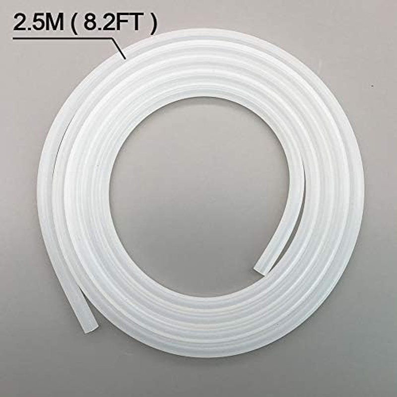 DIGITEN 6Mm X 9Mm Silicone Tubing, High Temp Food Grade Tube, Flexible Hose Pipe, Length 2.5M (8.2Ft)