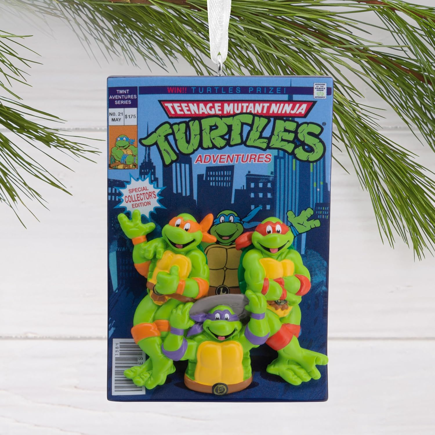 Hallmark Nickelodeon Teenage Mutant Ninja Turtles Comic Book Christmas Ornament image number 4