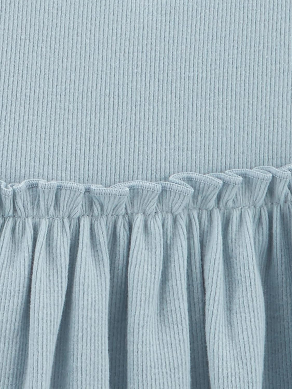 Simple Joys by Carter'S Girls' Short-Sleeve and Sleeveless Dress Sets, Pack of 2, Dusty Blue/White Lemon, 6 image number 4