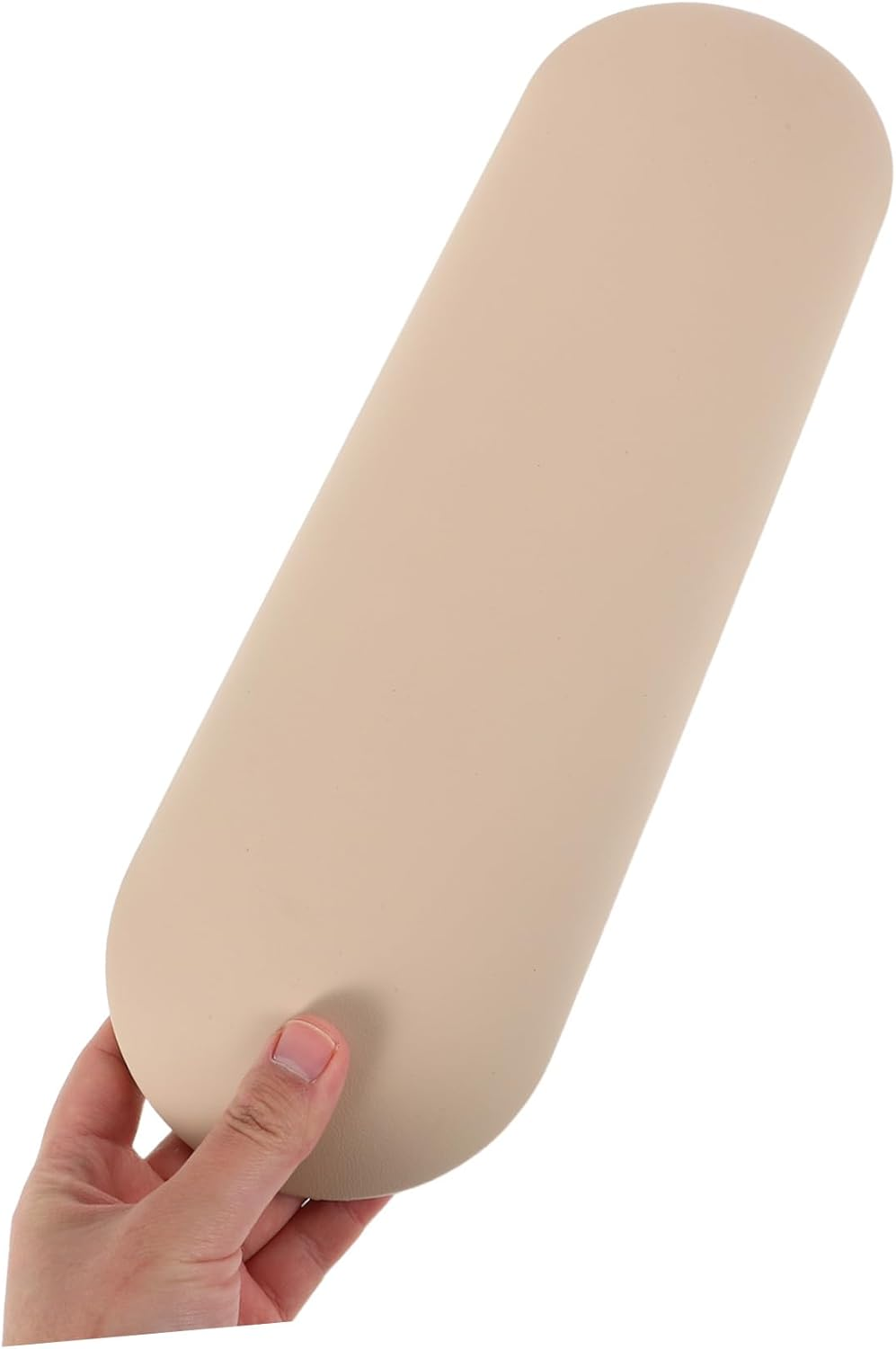 Manicure Hand Rest Cushion Milk Tea Color Nail Art Pillow for Comfortable Arm Support Easy to Clean Design for Salon Home Use for Nail Technicians and DIY Enthusiasts image number 3