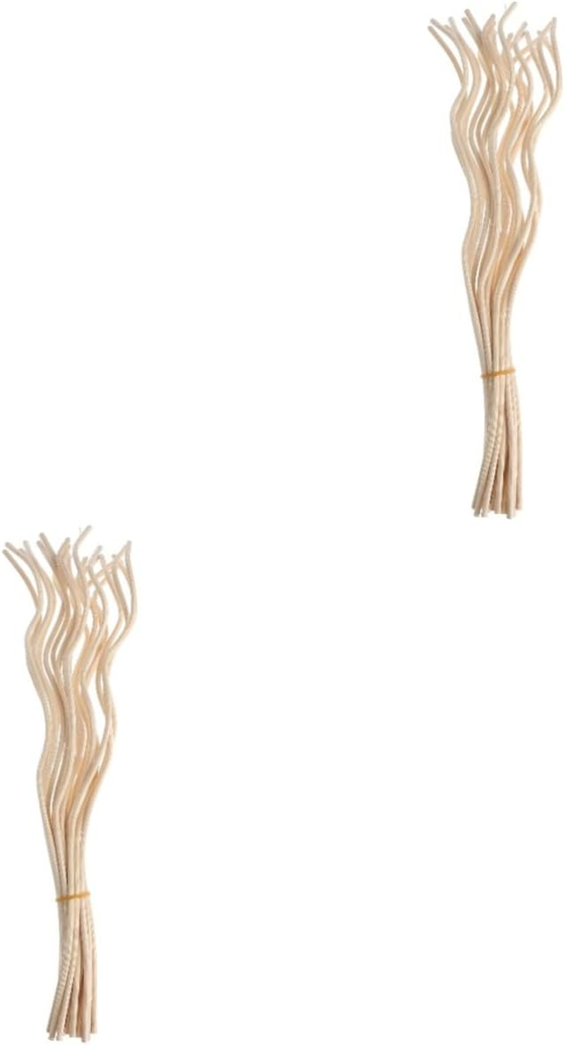 STOBAZA 80Pcs Diffuser Sticks Wave Shaped Refill Rattan Diffuser Sticks Replacement for Aroma and Fragrance Oil for Bottles Aromatherapy