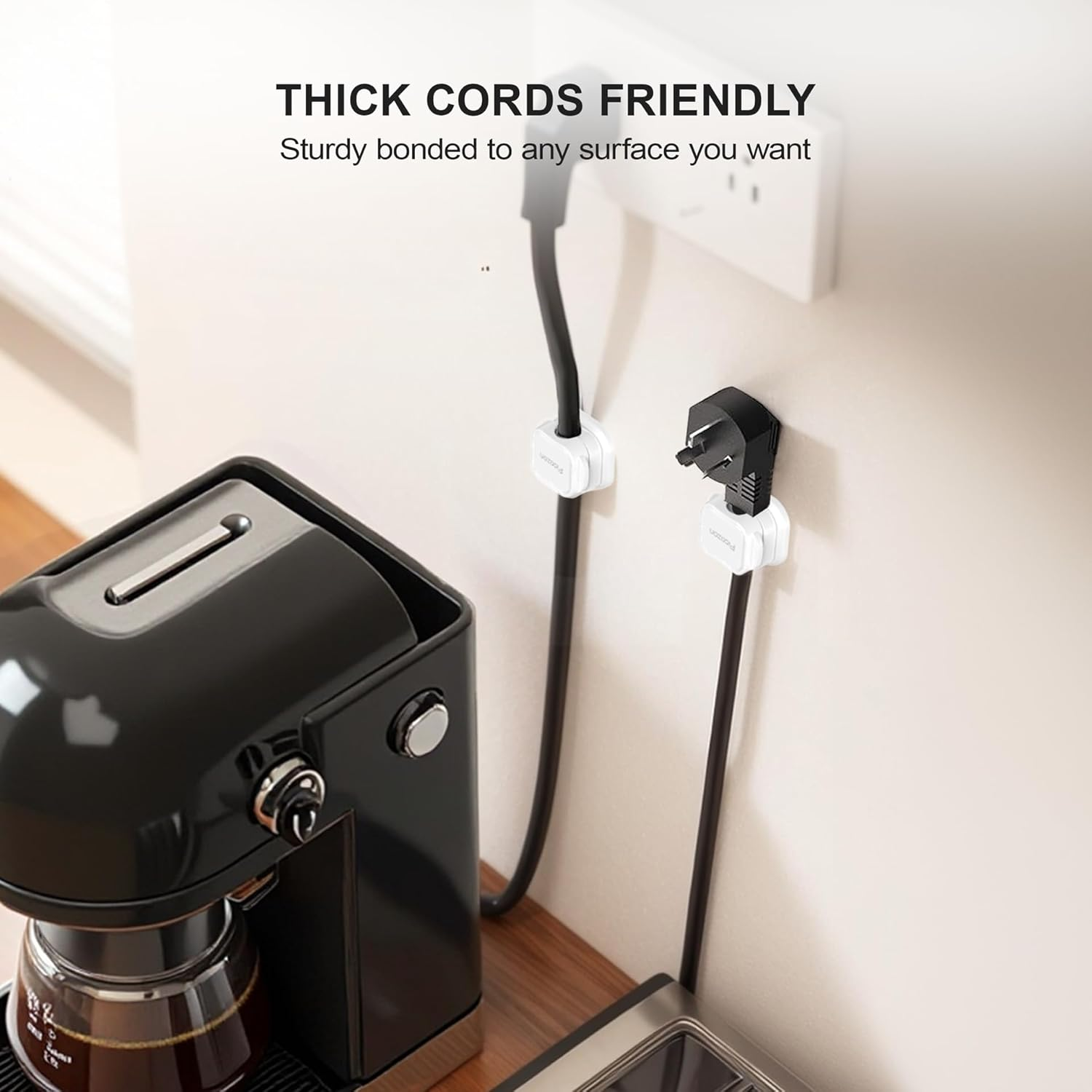 12 Pack Magnetic Cable Clip Organizer Cord Holder, Picozon Adhesive Cable Management, Wire Phone USB Charger Cable Holder Keeper Organizer for Car, Office Home Desktop, Wall, Night Table