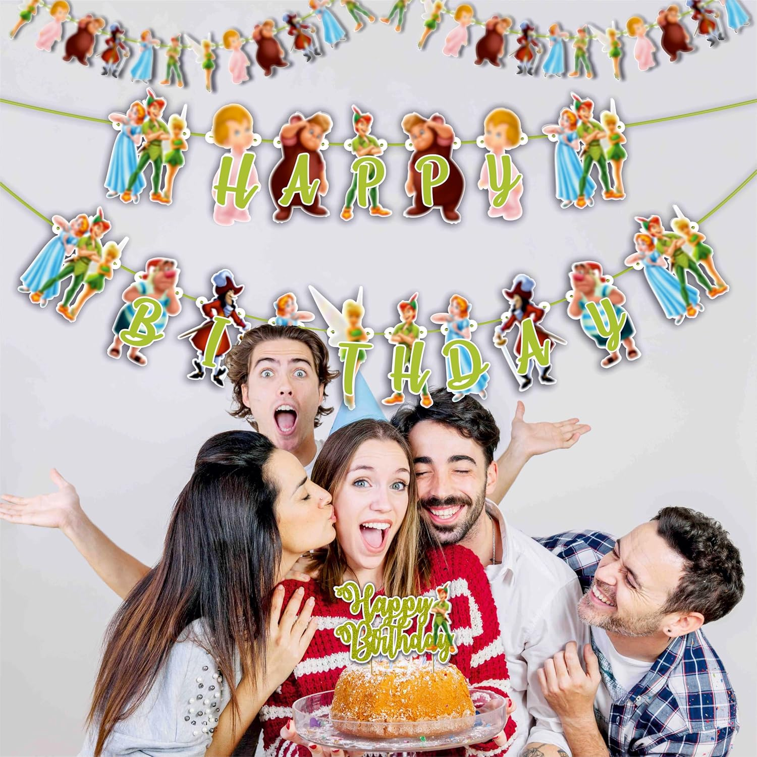 Petr Pan Theme Birthday Party Supplies &ndash; Neverland Adventure Decorations for Kids &ndash; Fun Pirate & Fairy Tale Party Set for Boys and Girls image number 4