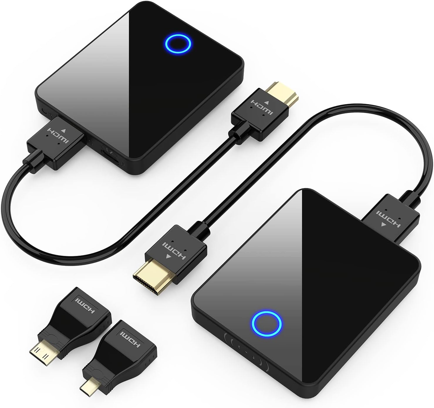 Wireless HDMI Transmitter and Receiver,Binken Wireless HDMI Extender Support 1080P@60 Hz, Support 2.4/5Ghz for Streaming Video Audio from Laptop, Camera, Cable Box to HDTV Projector (810) image number 4