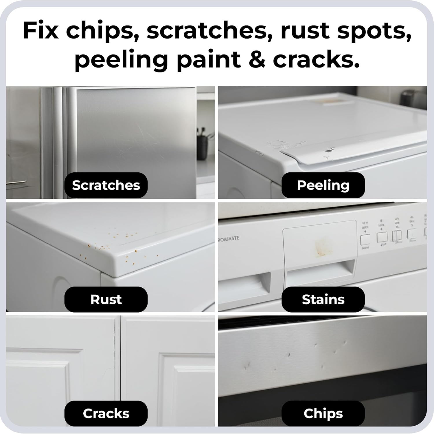 Spot. 30Ml White Gloss Touch up Paint Porcelain + Appliance Repair Kit for Chips, Scratches, Cracks and Stains on Tiles, Metal Surfaces, Ceramics and Fibreglass image number 4