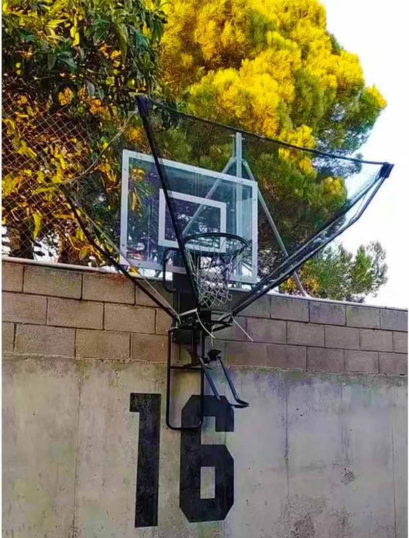 GAILEX Basketball Shot Return NET Apparatus Lightweight Suspended Aluminum Alloy Portable Automatic Return Chute Supports 180&deg;Rotating image number 3