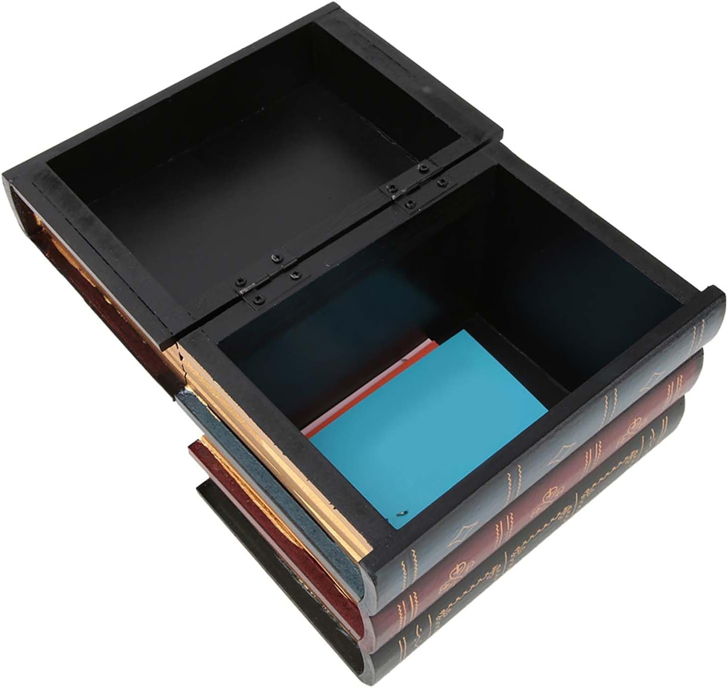 European Style Vintage Decorative Fake Book Storage Box for Home Office Shelf Embellishment (Model B Small Size) image number 3