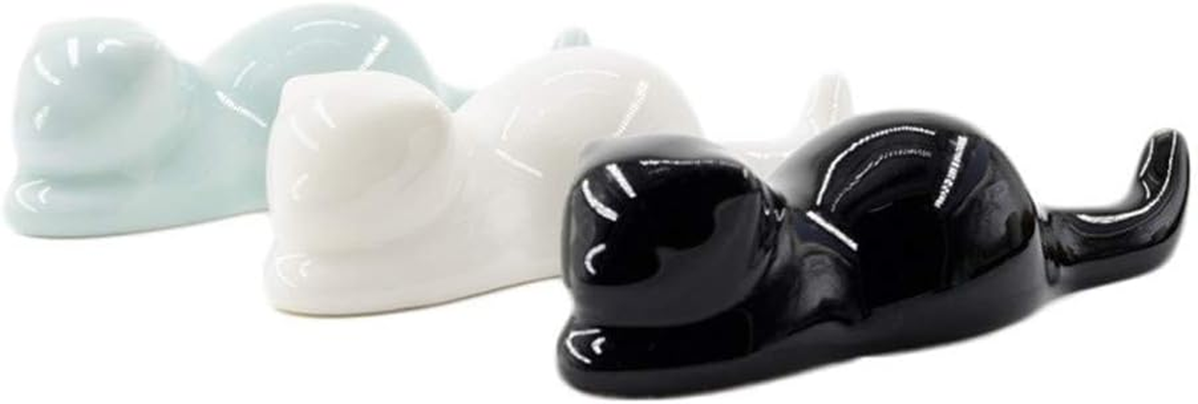 (3 Cats) - Porcelain Brush Holder Rest for Calligraphy & Sumi Brushes Ceramic Oriental Art Supply Chinese Painting Brushes Rests (3 Cats) image number 3