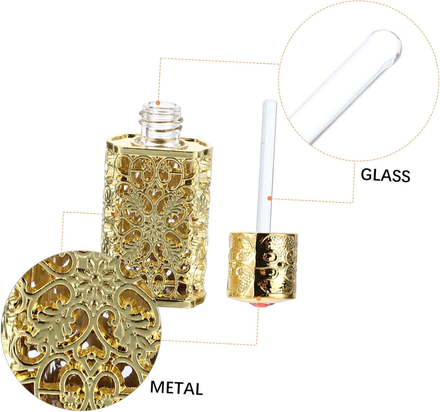 3Pcs 3Ml Essential Oil Spray Bottle Leakproof Perfume Travel Atomizer for Essential Oils and Cosmetics image number 3