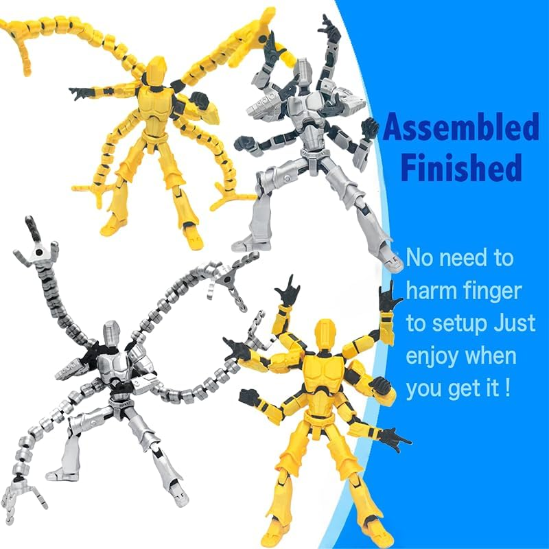 T13 3D Printed Multi-Jointed Action Figure Set (1Pcs), Multi-Articular Desktop Decorations for Game Lovers image number 1