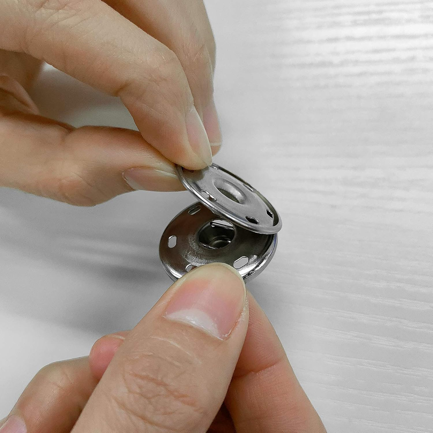 SING F LTD 20 Sets Sew-On Snap Fasteners Sewing Press Studs Buttons for Clothing Woolen Coats Windbreakers Jackets - Bronze/Silver/Black image number 3