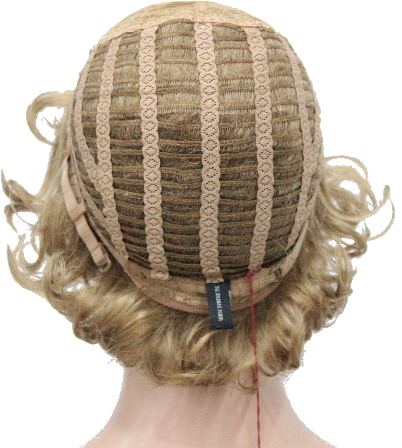 (19 Light Strawberry Blonde) - Lydell Women'S Short Curly Wavy Wig Synthetic Hair Full Wig 15Cm (19 Light Strawberry Blonde) image number 1