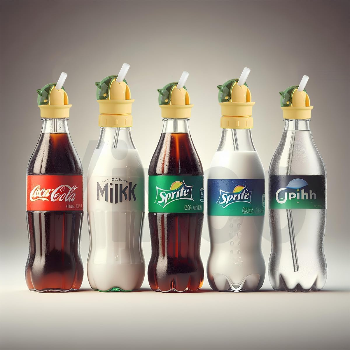 Reusable Children Beverage Water Bottle Straw Lid, Water Bottle Straw Cover,Water Bottle Twist Cover Cap,Water Bottle Spout Adapter for Kids image number 2