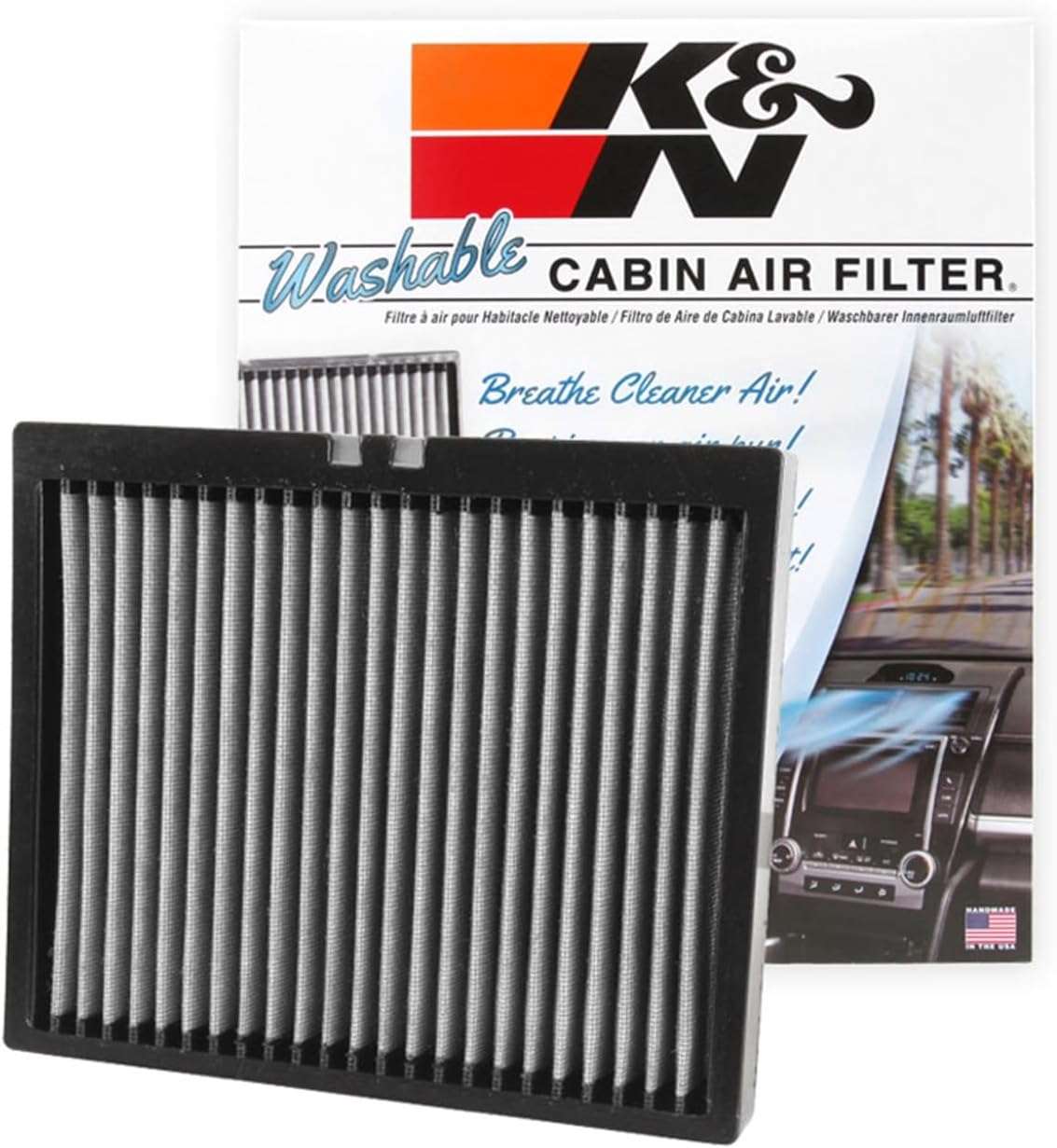 K&N VF2040 Cabin Air Filte for 2023 Chevrolet Camaro 2.0L L4 Gas image number 5