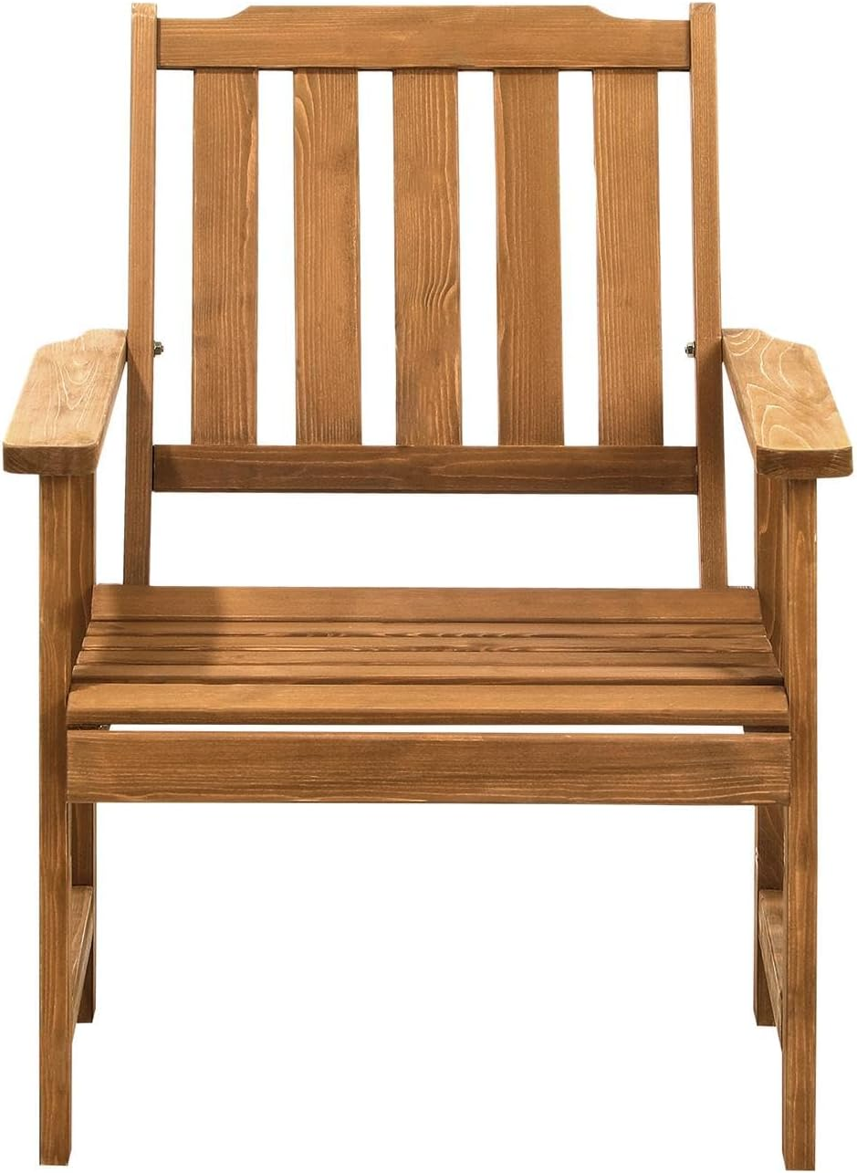 Livsip Outdoor Chair Wooden Armchair Outdoor Furniture Brown image number 6