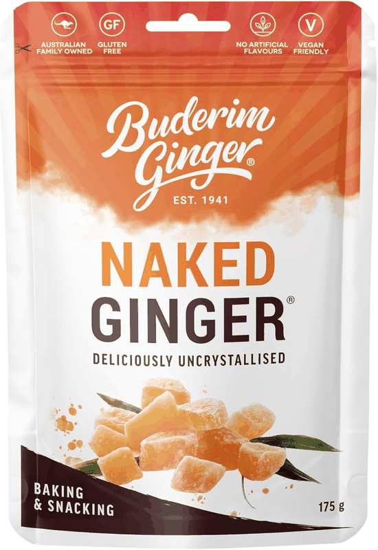 Buderim Ginger Naked Ginger G/F 175G image number 2
