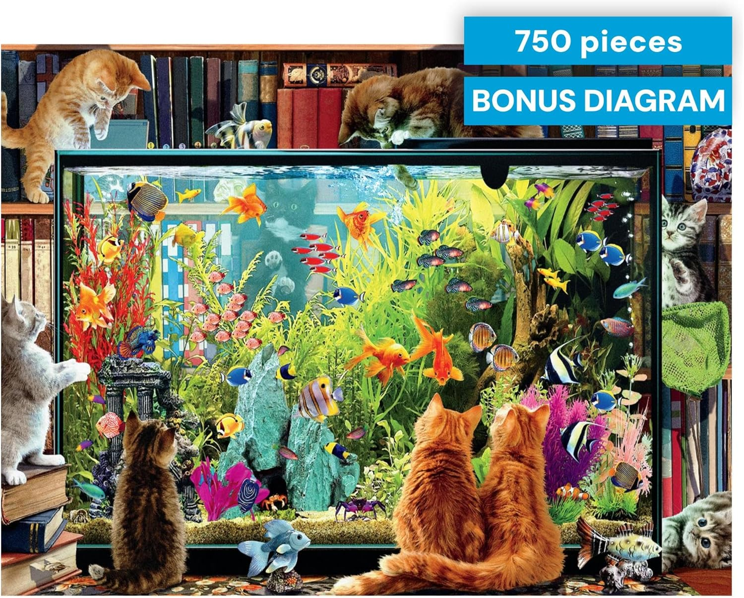 Buffalo Games - Kitten Distraction - 750 Piece Jigsaw Puzzle - Multi image number 2