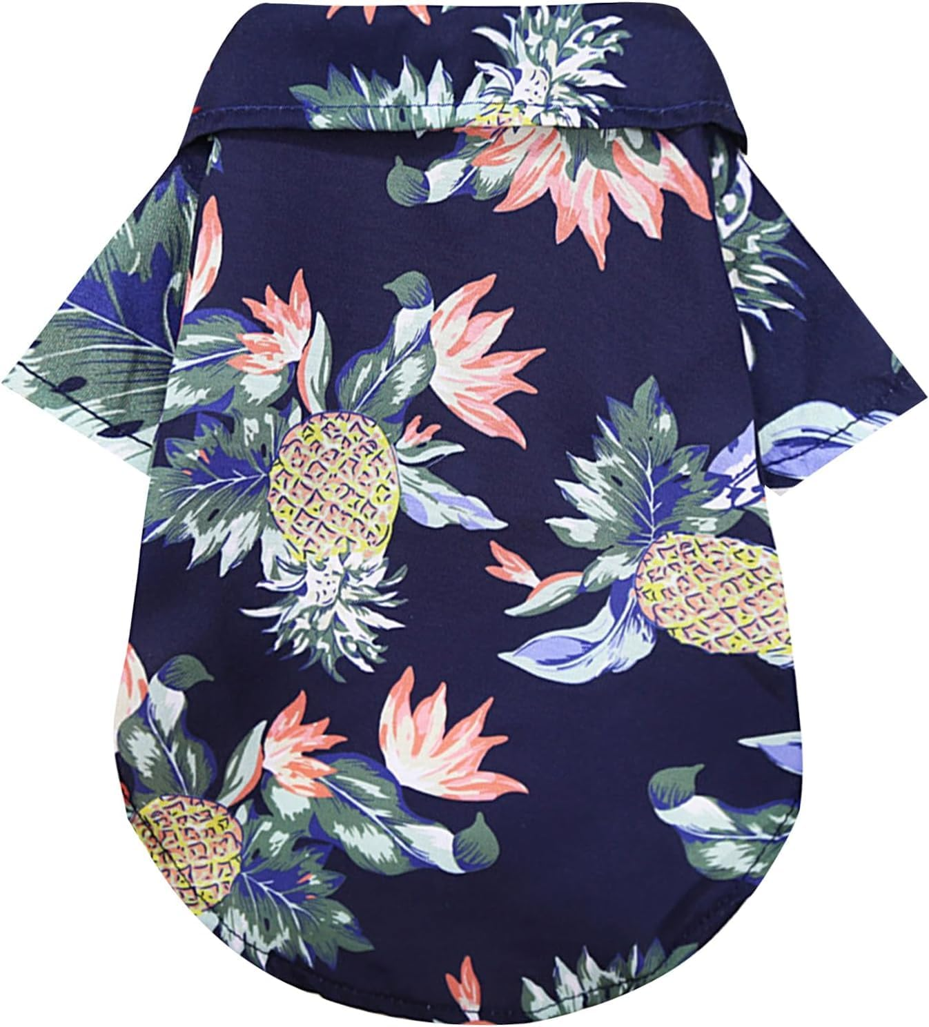 Dog Shirt Summer Dog Clothes Boy Girl Breathable Cool Costume Beach Seaside Sweatshirt for Small Puppy Polo Shirt T-Shirt Pet Outfit (Dark Blue, L) image number 1