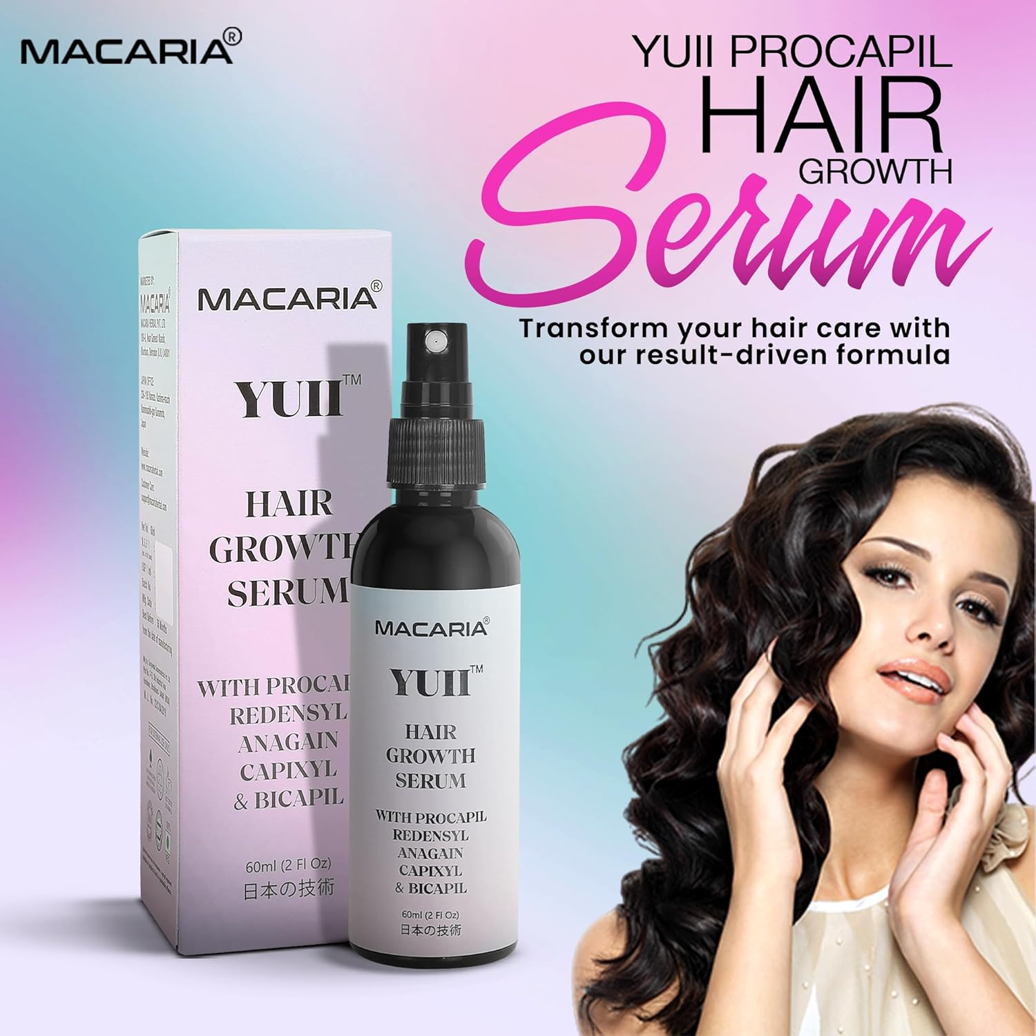 Yuii Hair Growth Serum Spray Bottle for Women image number 2