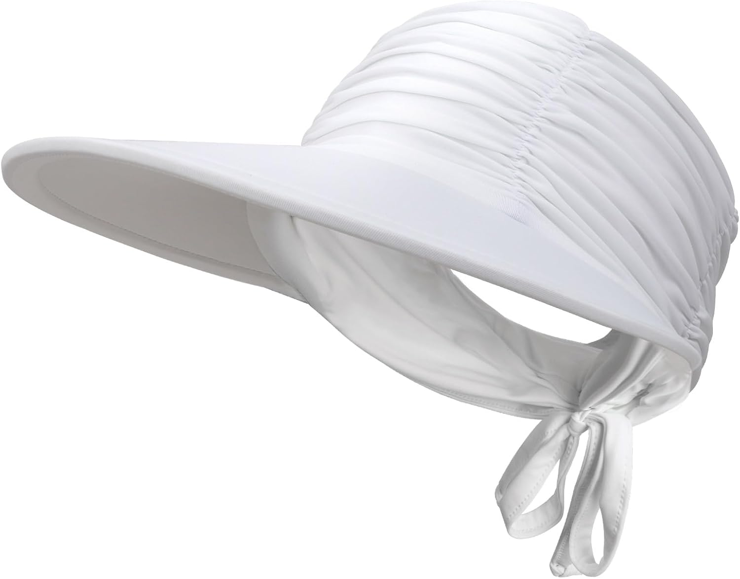 Women Visor Sun Hat Adjustable Foldable Wide Brim Sun Hats Summer UPF 50+ UV Protection Visor Cap for Outdoor Beach - Black A image number 5